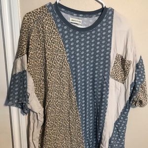 urban outfitters oversized multicolor shirt